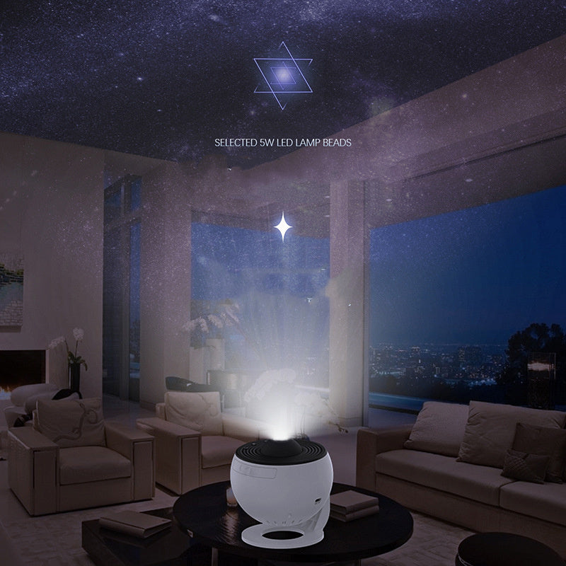 Galaxy Night Light Projector – 360° Rotating Starry Sky Lamp