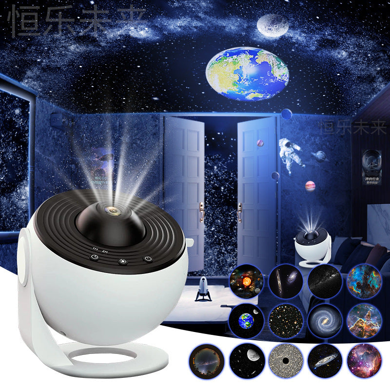 Galaxy Night Light Projector – 360° Rotating Starry Sky Lamp